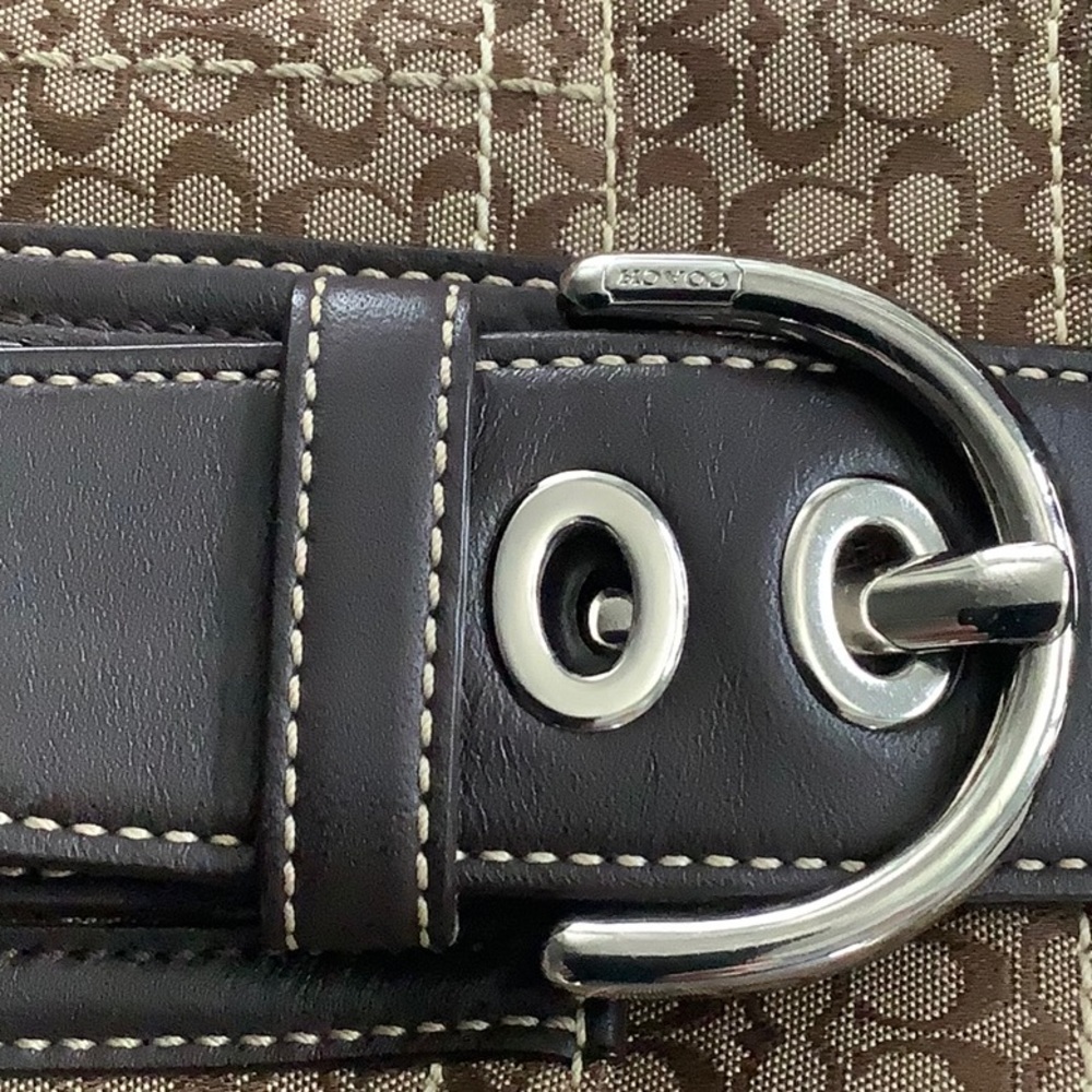 Authentic Coach Signature Chocolate brown bag - Picture 12 of 12